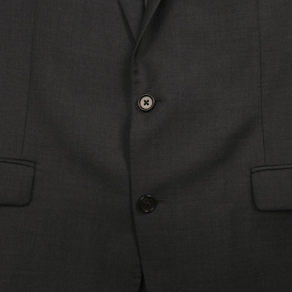 Lauren Ralph Lauren Blazer Mens 42L Gray 100% Wool Natural Stretch Jacket